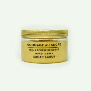 Gommage au sucre Miel & beurre de karité 250ml accessoirisés