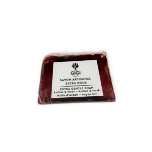 Savon doux artisanal Amber & musc 100g